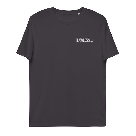 T-Shirt antracite Flawless unisex con logo ricamato