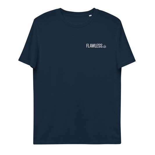 T-Shirt navy Flawless unisex con logo ricamato